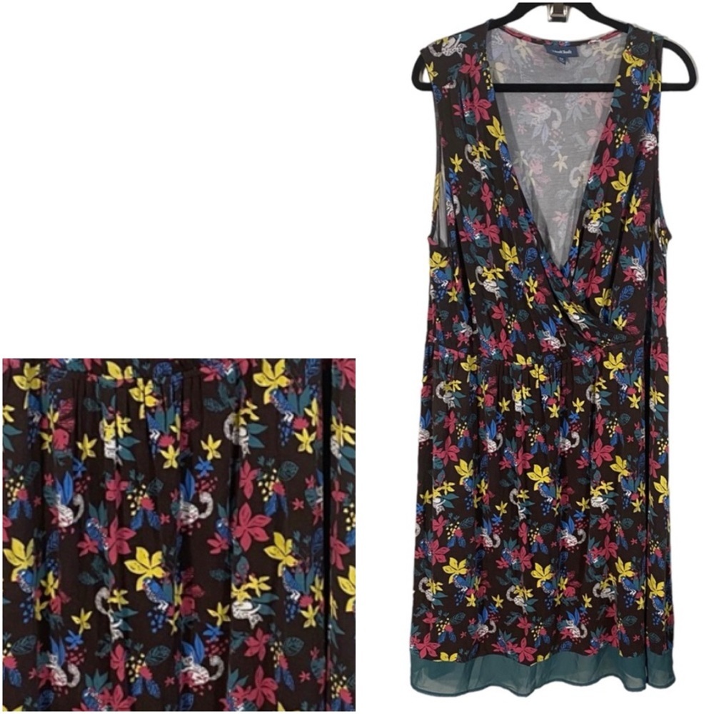 Modcloth Whimsical Lemur Print Dress Sz 3X